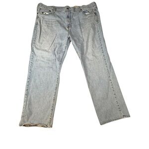 Cremieaux Men’s Denim Jeans Straight Leg Blue Light Wash Size 48x30 Cotton